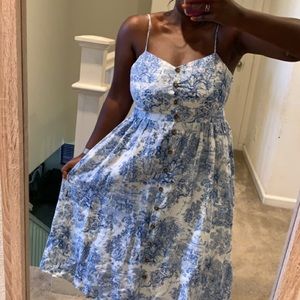 Cami dress with back smocking detail